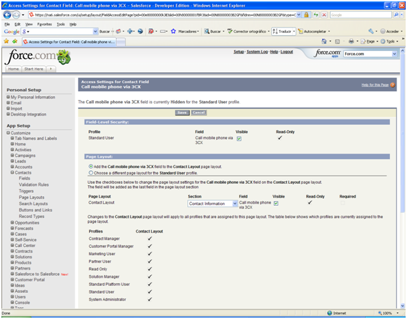 Configuring Outbound Calls Via Salesforce