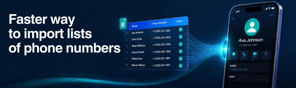 Lists of phone numbers