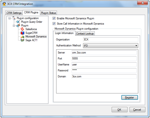 Microsoft Dynamics CRM Integration